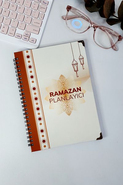 Burak Baskı Tasarım Planificator nedatat Ramadan, Agenda Ramadan, Urmărirea cultului jurnalei Ramadan, Copertă cartonată