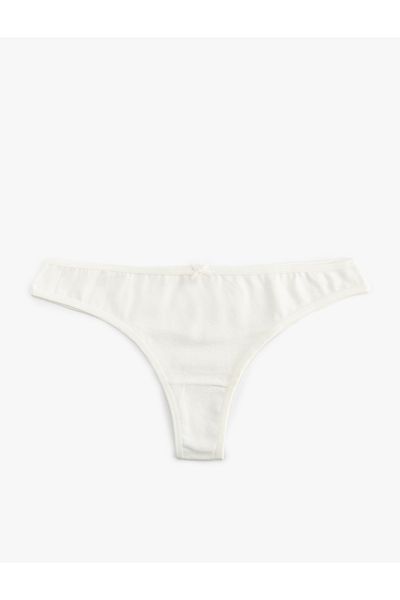 Koton New Season Ribbon Detailed Cotton Relax Fit 3-Piece Brazilian Panties Set