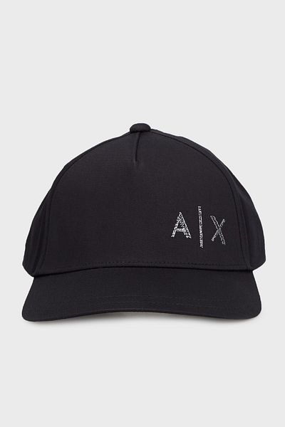 Armani Exchange Men's Navy Blue Hat - Breathable, Cotton, Adjustable Ax Logo Xm 000282   Af12102-Ub101
