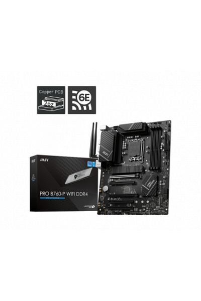 MSI Pro B760-p DDR4 II 5333 (OC) PCI-E M.2 HDMI DP ATX 1700P - Dual-channel DDR4 Memory Kit