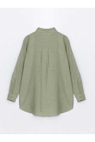 LC Waikiki Lcwaikiki Women's Classic Textured Shirt Tunic