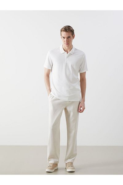 LC Waikiki Мъжка тениска с къс ръкав LCW Vision Polo Collar