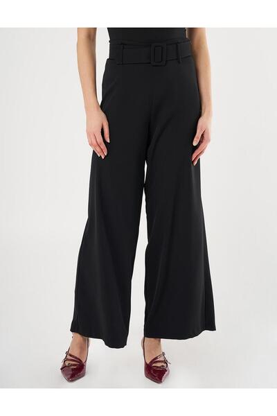 Kayra Kemer Detaylı Klasik Pantolon Siyah