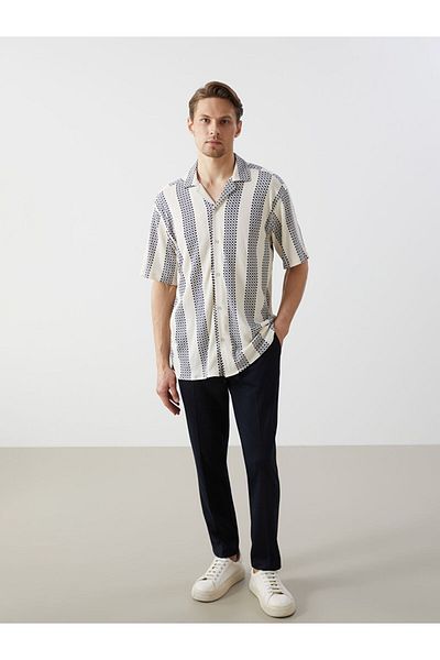 LC Waikiki Regular Fit Short Sleeve Patterned Men's Shirt