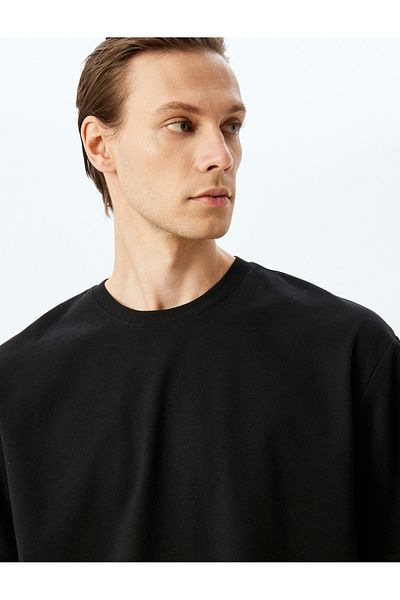 Koton Μπλουζάκι με κοντό μανίκι New Season Regular Fit Crew Neck