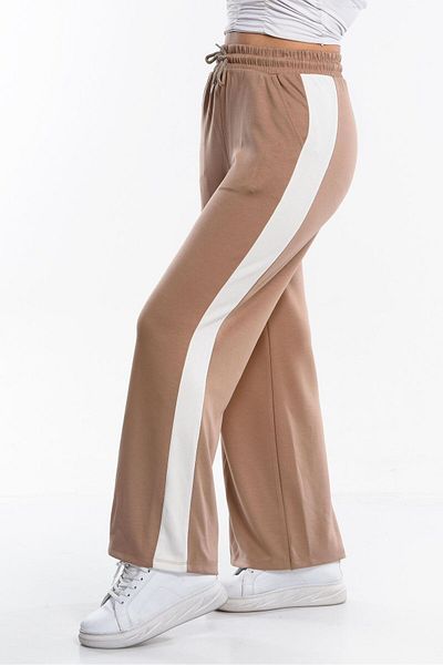 monox Γυναικεία φούτερ Oys Flared Leg ριγέ Jogger Modal