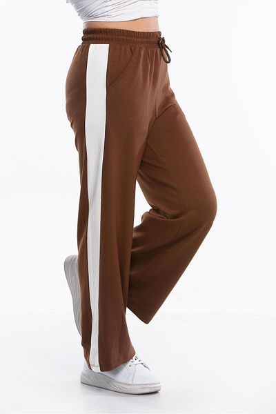 monox Γυναικεία φούτερ Oys Flared Leg ριγέ Jogger Modal