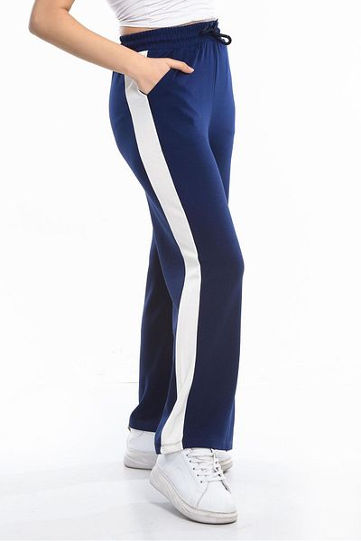 monox Γυναικεία φούτερ Oys Flared Leg ριγέ Jogger Modal