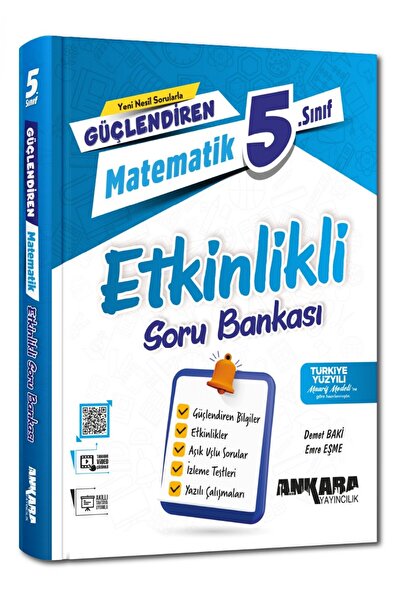 Ankara Yayıncılık 5. Sınıf Matematik Güçlendiren Etkinlikli Soru Bankası Anka...