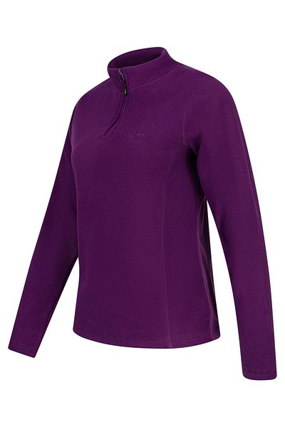 2AS Camila Women &Apos; S Purple Thin Fleece Sweatshirt with Half Zip