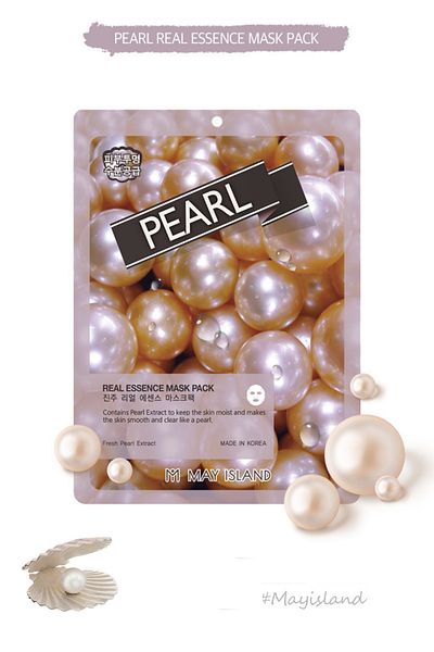 May Island Pearl Essence Paper Face Mask 10 Pack Face Mask