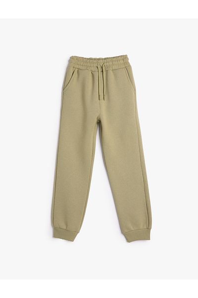 Koton Basic Jogger Sweatpants with Tie-Up Waist and Pockets