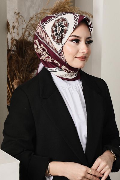 AFVENTE Burgundy Soft Versa Scarf