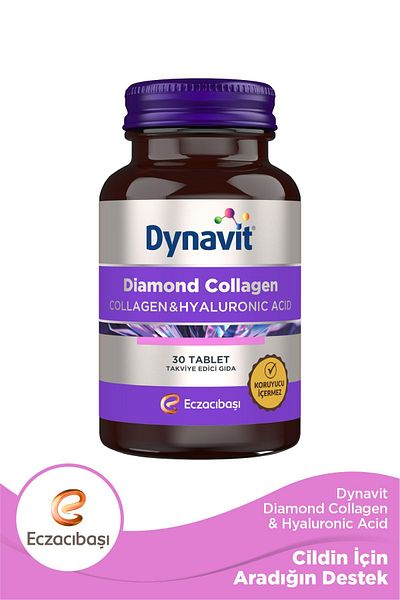 Dynavit 30 قرص كولاجين وحمض الهيالورونيك