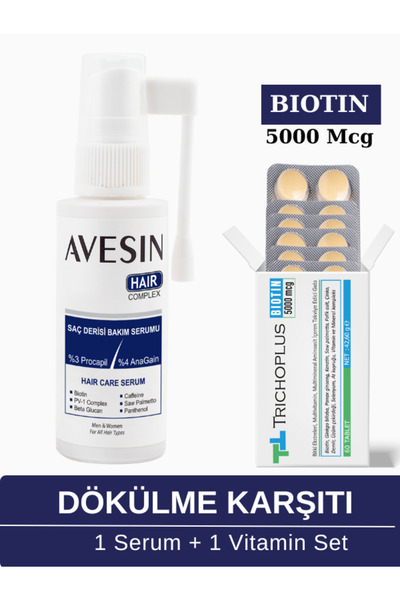 avesin Saç Serumu Ve Trichoplus Vitamin Set