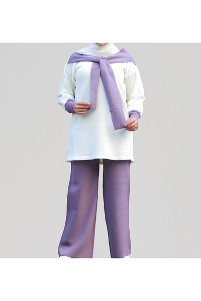 ZARİFSTORE Stylish Knitwear Sweatshirt Pants Set 2