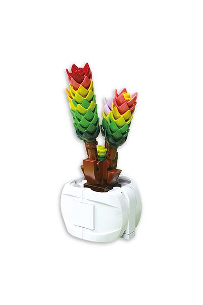 SmartFox Iconic Decorative, Collectible and Displayable Block Succulent Flower Model Making Set