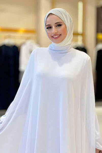 Bym Fashion Ecru Dress Abaya Set - Model 3921