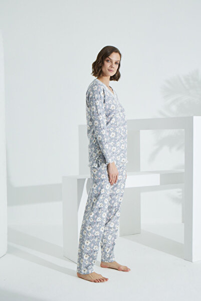 Evia Angelique 100% Cotton Long Sleeve Women's Sleepwear 21501