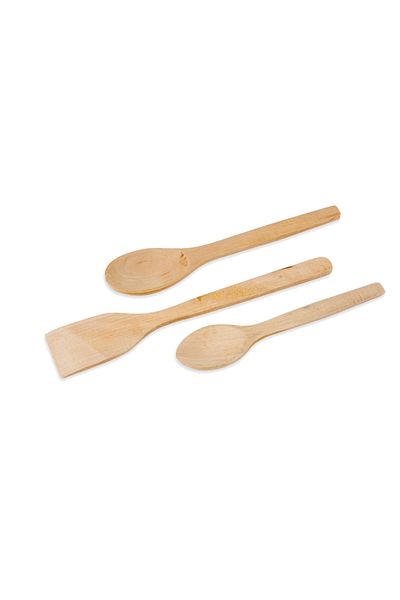 STABLE Std Wooden Dinner Spoon Set and Spatula Wooden Spoon Set Classic
