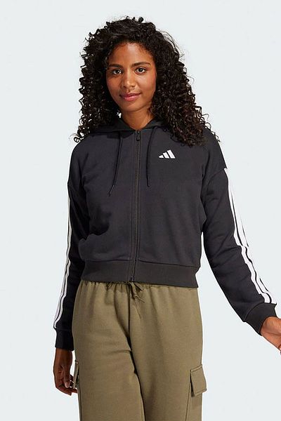 adidas Hanorac casual pentru femei Single Top W 3S Ft Fz Hd Je0052