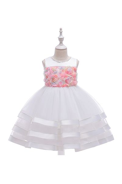 Mark & Mia Mark & Mia Rose Embellished and Bow Detailed Party Dress - White