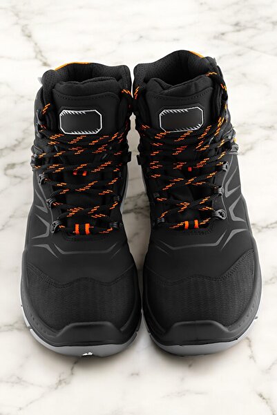 Badem10 İş Güvenliği Güvenlik Botu Ayakkabısı Siyah Demir Burunlu Kış Sanayi Inşaatçı Tekstil Ayakkabı