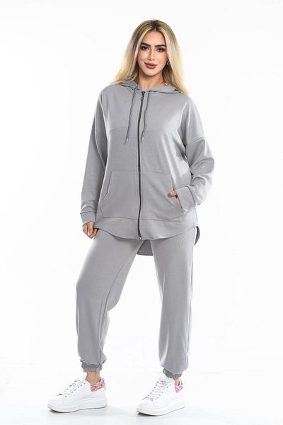 monox Women's Zippered Kangaroo Pocket Modal Set