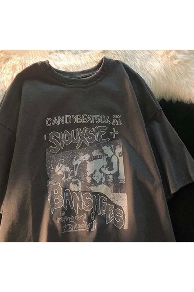 Violon Μπλουζάκι Unisex Siouxsie And The Banshees Written Y2k Smoked Oversize