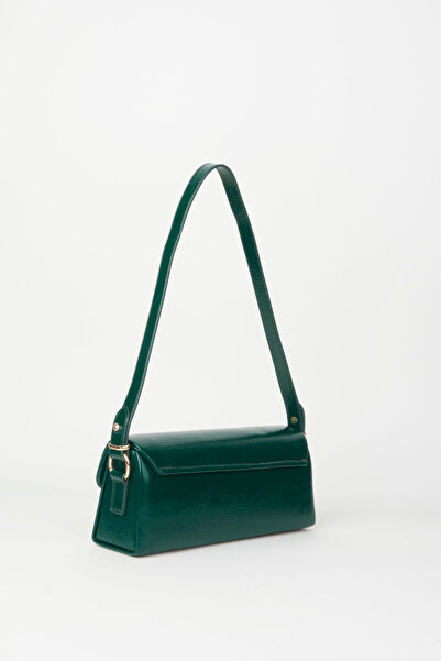 Vivaq Geantă de mână și geantă de umăr pentru femei, cu textura verde, căptușită cu piele artificială
