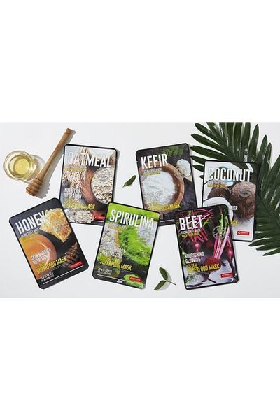 Dermal 5 Pieces Coconut Face Mask I Relaxing and Strengthening Barrier
