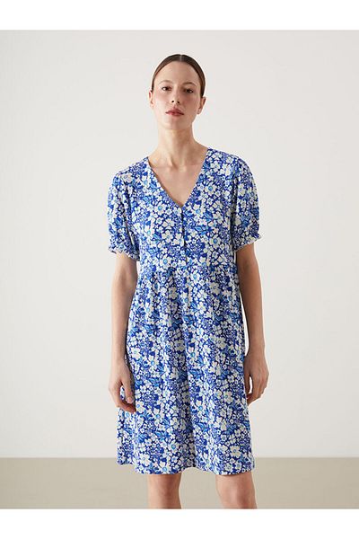 LC Waikiki Lcw V-Neck Floral Women's Dress Fast Fashion