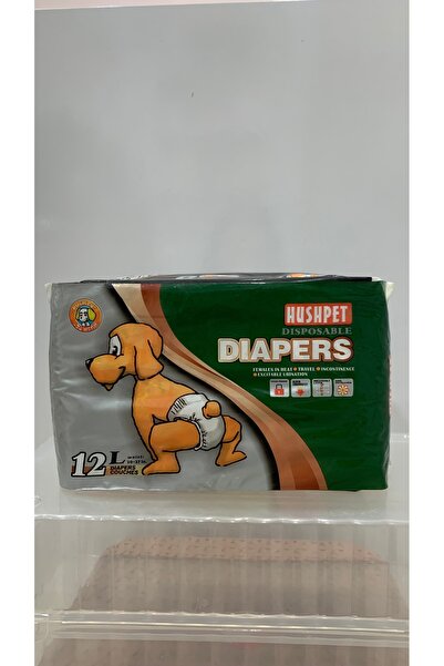 Hushpet diapers L beden köpek bezi 12’li