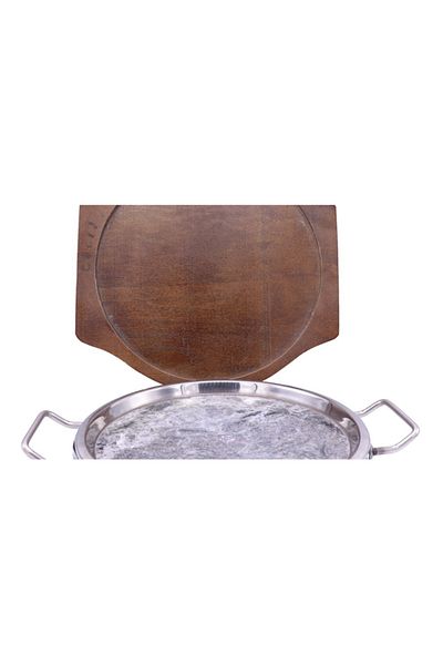 mastergold Stoneware Serving Tray Silver