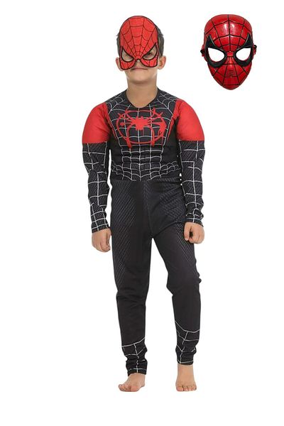 My Kids Wear Double Masked Muscular Superhero Costume