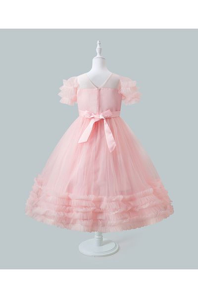 Mark & Mia Mark & Mia Floral Embellished Party Dress - Pink