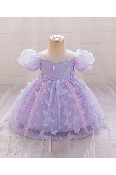 Mark & Mia Mark & Mia Butterfly and Bow Detailing Party Dress - Purple