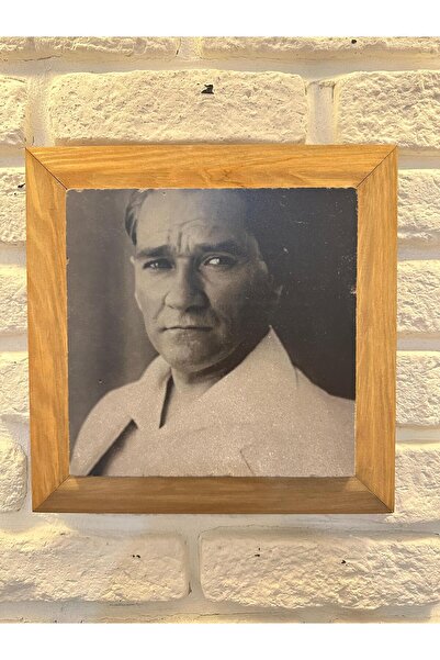 woodhomeworks Placa de masa din marmura din piatra naturala cu cadru masiv 26...