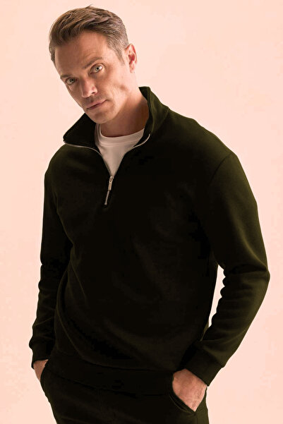 CMZ COLLECTİON Hanorac unisex cu jumătate de fermoar și 3 fire