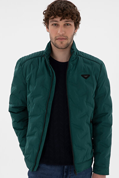 U.S. Polo Assn. Ανδρικό Σκούρο Πράσινο Παλτό 50290791-VR079