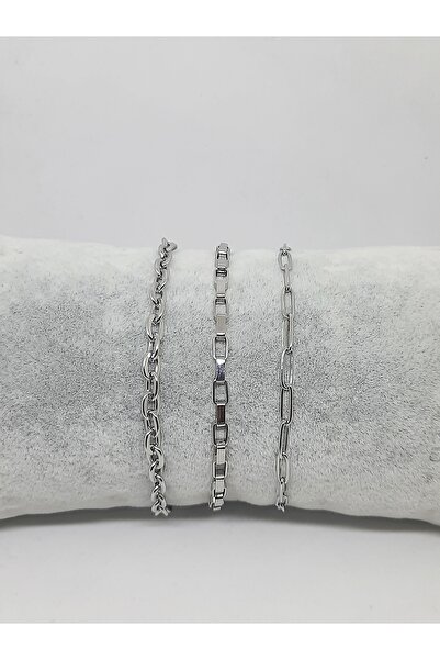 Kusakli 3-Piece Steel Bracelet Set 06