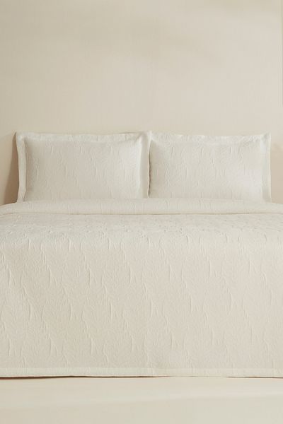 Karaca Home White Serenity Double Bedspread Set