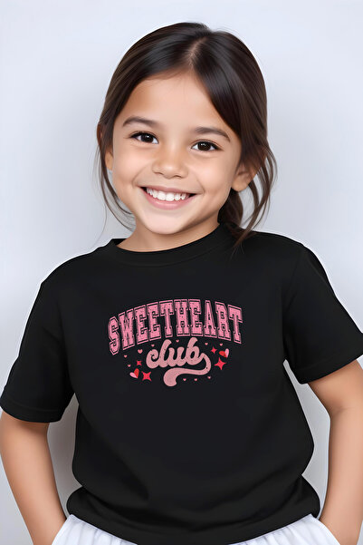 FYK KİDS ΚΟΡΙΤΣΙΑ SWEATHEARD CLUB ΤΥΠΩΜΕΝΟ TEE