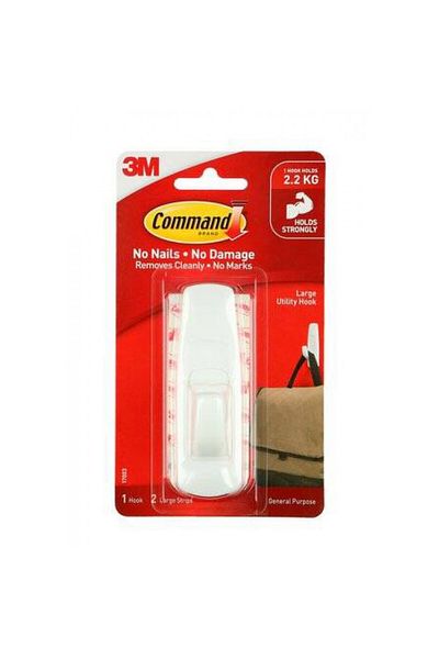 COMMAND Utility Large Hook White