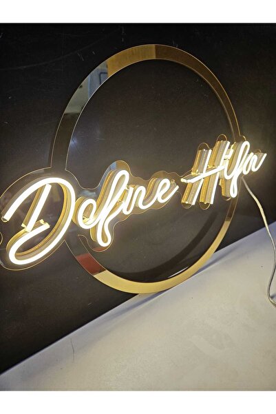 En Güzel Günde Kişiye Özel Neon Led Işıklı Tabela 35*70 Cm