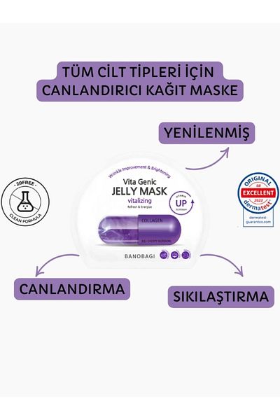 Banobagi Vita Genic Jelly Mask Vitalizing (Revitalizing and Firming Cotton Mask)