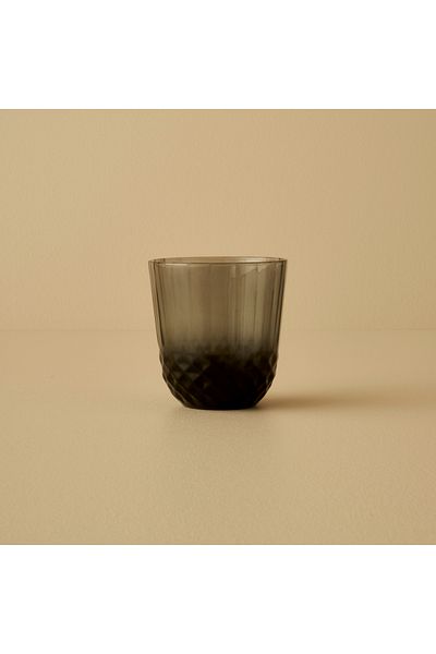 Bella Maison Colore Anthracite Cut Glass Set of 6 - 320 Cc