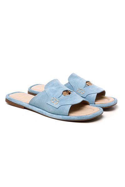 John May Papuci pentru femei/fete - John May Bebe Blue Suede RC-25Y-001-R29635