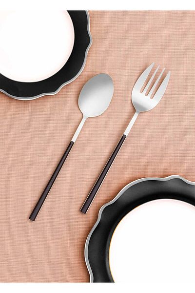 The Mia Shadow Salad Serving Set 2 Pieces