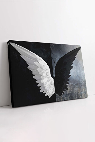 KOSS Dijital Pictură decorativă elegantă pe pânză cu model de marmură, aripi ...